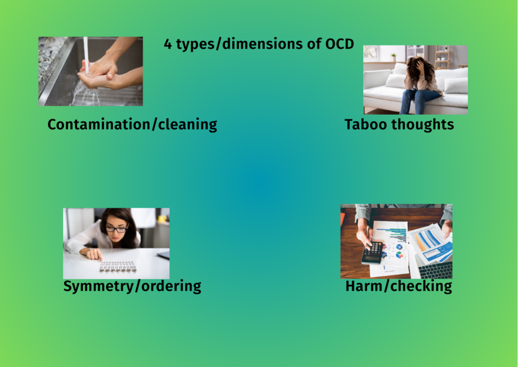 4 types/dimensions of OCD